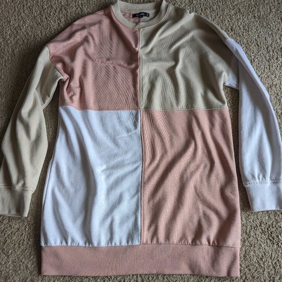 Missguided Colorblock Sweater Dress - Picture 2 of 3